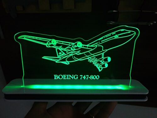 Luminária de LED Aviação - Boeing 747-800 - com Nome Personalizado - Image 2