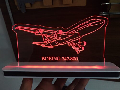 Luminária de LED Aviação - Boeing 747-800 - com Nome Personalizado - Image 3
