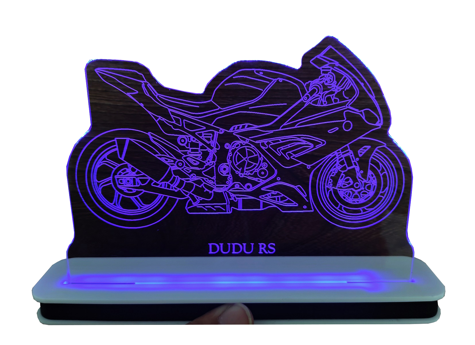 Luminária de LED Moto - BMW S1000rr - com Nome Personalizado