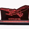 Luminária de LED Aviação - Boeing 747-800 - com Nome Personalizado