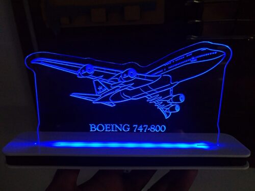 Luminária de LED Aviação - Boeing 747-800 - com Nome Personalizado - Image 5
